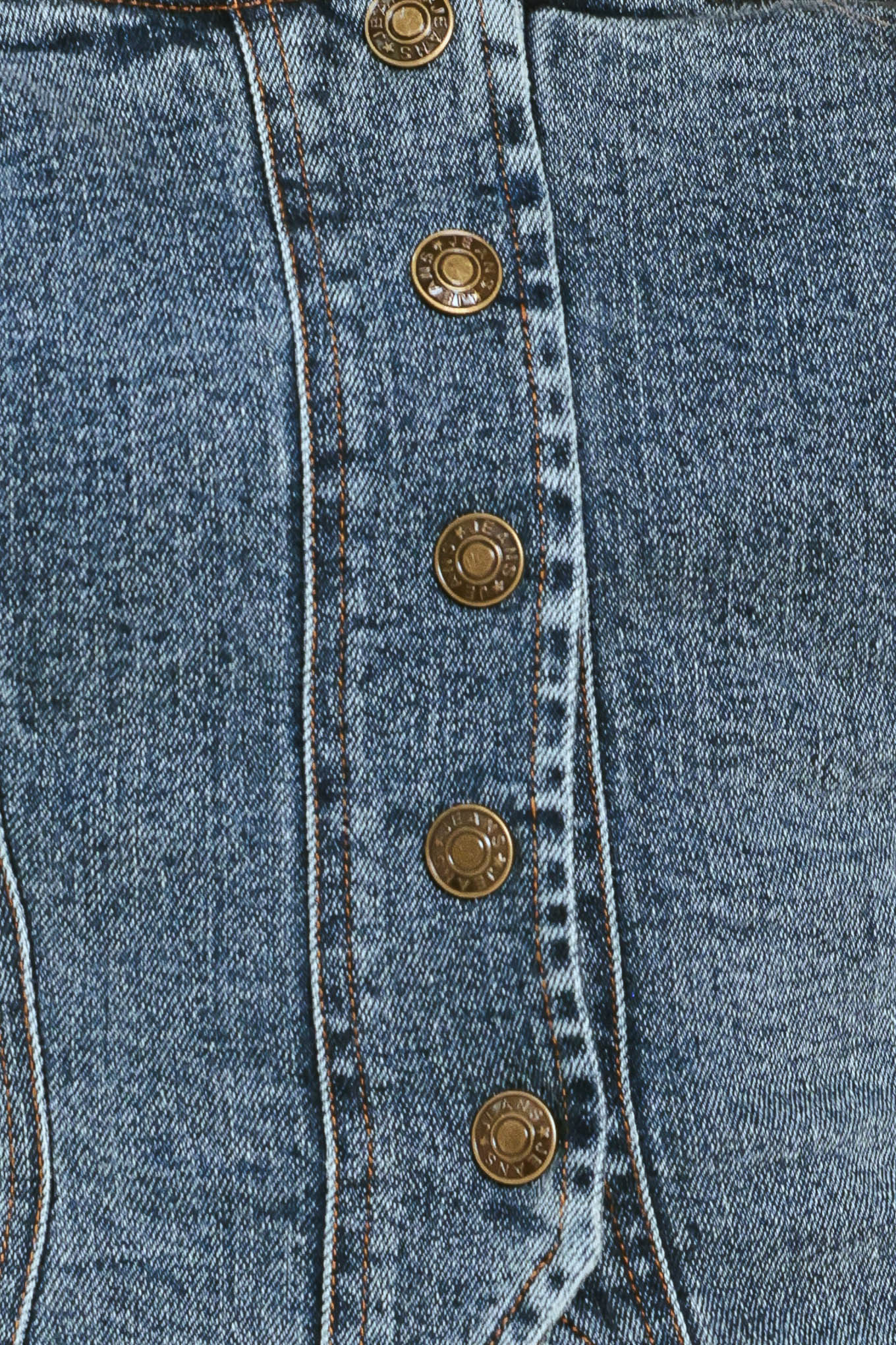 VINTAGE BLUE CORSET DENIM TOP